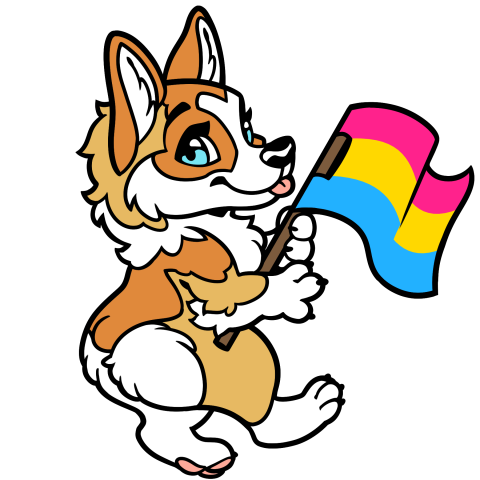 Fursona Pins - Pansexual