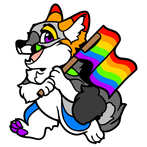 Flag Enamel Pin Queer Flag Pride Pin by Fursona Pins Bear Pride Pal LGBTQ